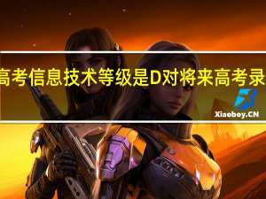 河北新高考信息技术等级是D对将来高考录取有什么影响
