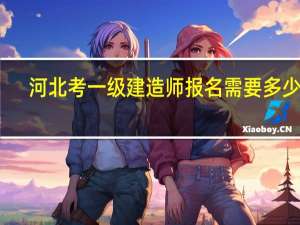 河北考一级建造师报名需要多少钱