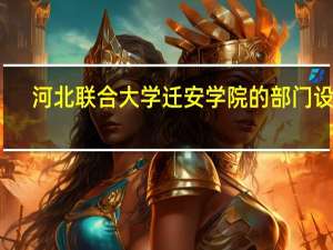 河北联合大学迁安学院的部门设置