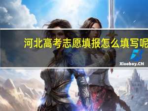 河北高考志愿填报怎么填写呢