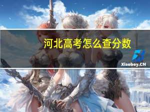 河北高考怎么查分数