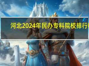 河北2024年民办专科院校排行榜