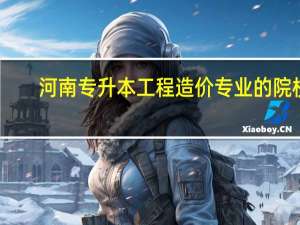 河南专升本工程造价专业的院校