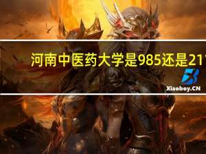 河南中医药大学是985还是211
