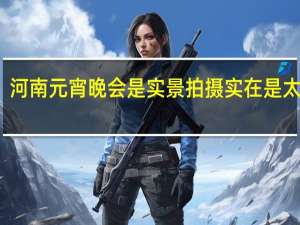 河南元宵晚会是实景拍摄 实在是太美了