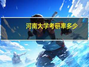 河南大学考研率多少
