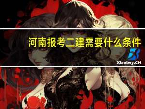 河南报考二建需要什么条件