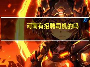 河南有招聘司机的吗