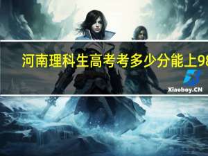 河南理科生高考考多少分能上985，211大学