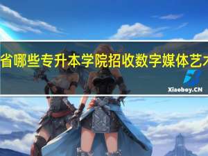 河南省哪些专升本学院招收数字媒体艺术设计专业