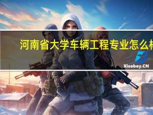 河南省大学车辆工程专业怎么样