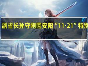 河南省委常委、副省长孙守刚因安阳“11·21”特别重大火灾事故被问责