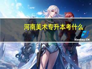 河南美术专升本考什么