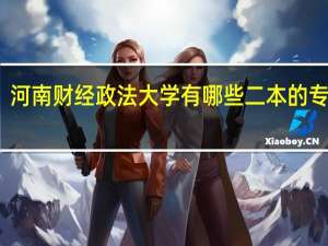 河南财经政法大学有哪些二本的专业啊