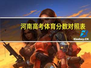 河南高考体育分数对照表