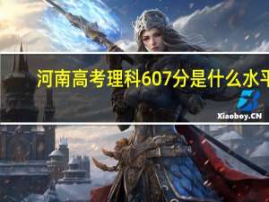 河南高考理科607分是什么水平