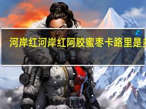 河岸红 河岸 红阿胶蜜枣卡路里是多少