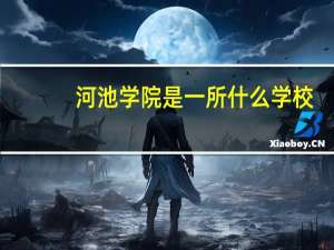 河池学院是一所什么学校