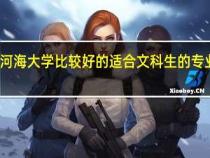 河海大学比较好的适合文科生的专业有哪