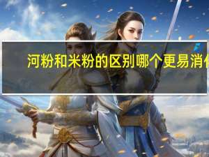 河粉和米粉的区别哪个更易消化（河粉和米粉的区别）