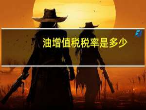 油增值税税率是多少