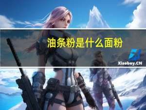 油条粉是什么面粉