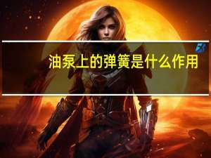 油泵上的弹簧是什么作用