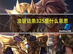 油锯链条325是什么意思