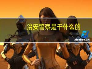 治安警察是干什么的
