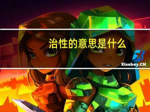 治性的意思是什么