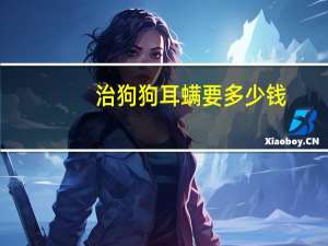 治狗狗耳螨要多少钱