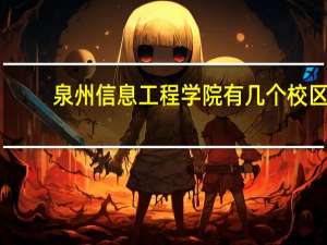 泉州信息工程学院有几个校区