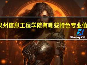 泉州信息工程学院有哪些特色专业值得推荐