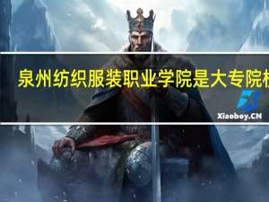 泉州纺织服装职业学院是大专院校吗
