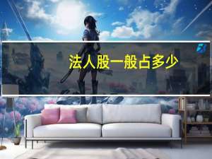 法人股一般占多少（法人股简介）