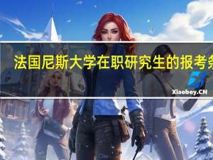 法国尼斯大学在职研究生的报考条件