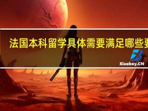 法国本科留学具体需要满足哪些要求