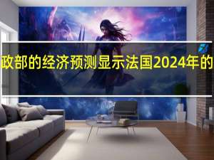 法国财政部的经济预测显示法国2024年的通胀预期为2.6%而今年为4.9%