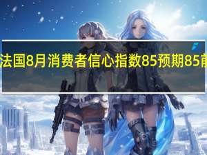法国8月消费者信心指数85预期85前值85