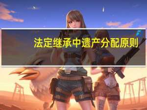 法定继承中遗产分配原则