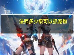 法师多少级可以抓宠物