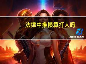 法律中推搡算打人吗