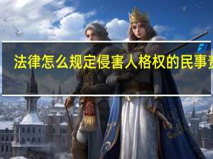 法律怎么规定侵害人格权的民事责任