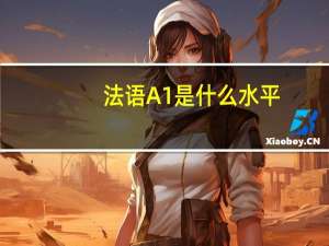 法语A1是什么水平