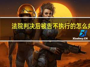 法院判决后被告不执行的怎么办