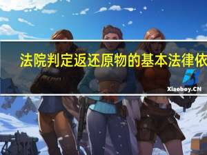 法院判定返还原物的基本法律依据