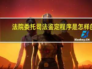 法院委托司法鉴定程序是怎样的（法院委托司法鉴定程序）
