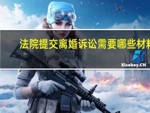 法院提交离婚诉讼需要哪些材料