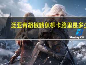 泛亚 青胡椒鲭魚柳卡路里是多少