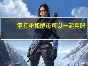 泡打粉和酵母可以一起用吗